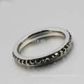 Metall Silber Ring Diamant Schmuck, Silber stapelbar Ringe für Frauen billige Schmuck